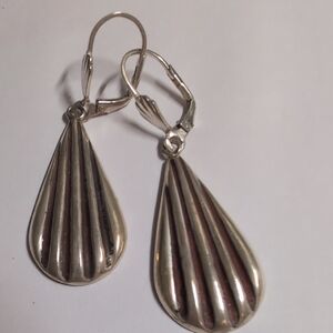 Elegant Silver Teardrop Earrings